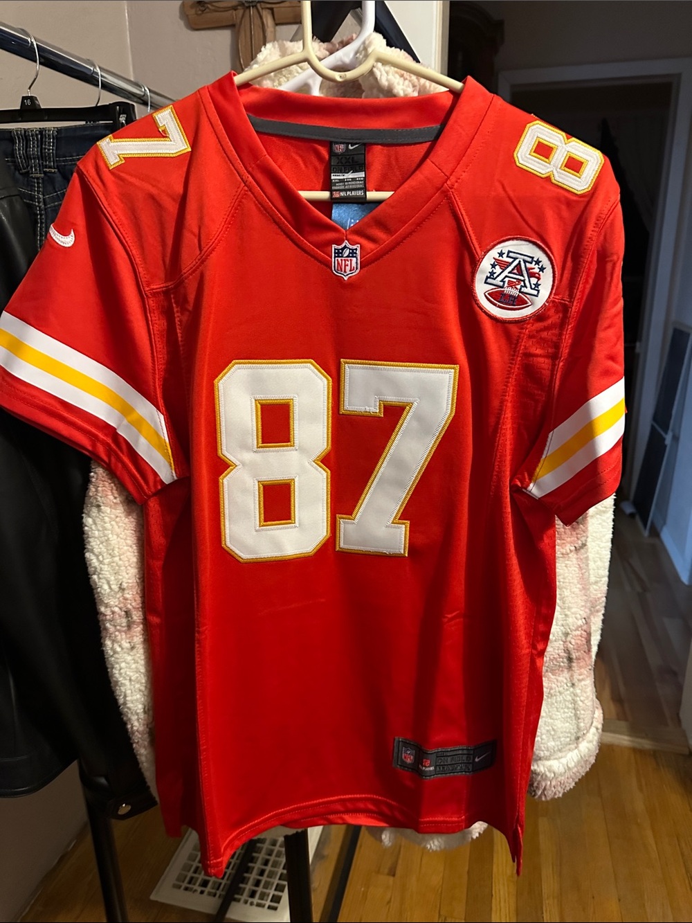 NFL Kansas City Chiefs #87 Red Football Jersey